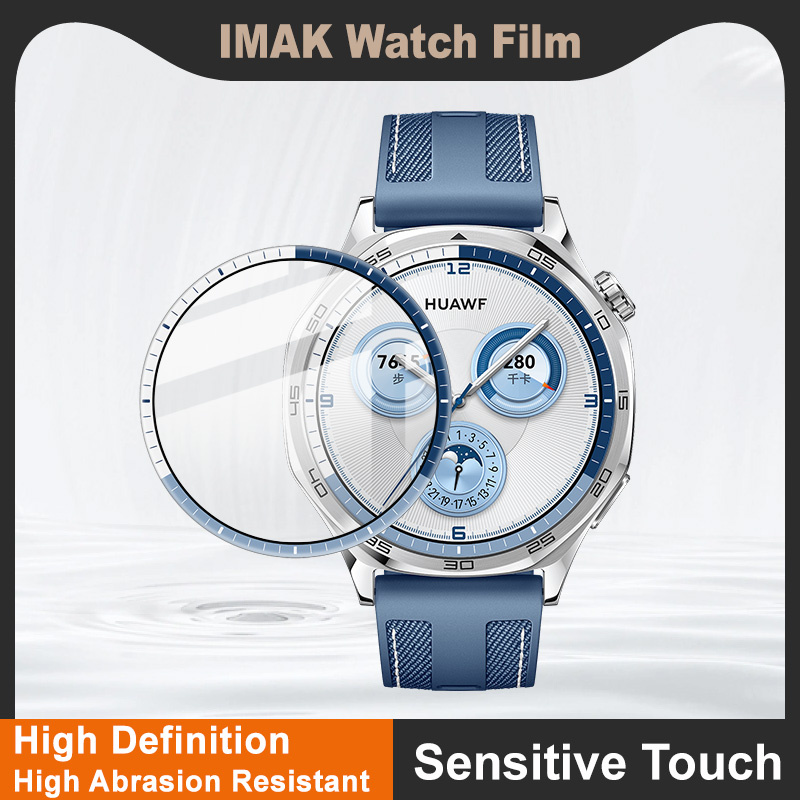 Original Imak Huawei Watch GT5 / GT5 Pro 46mm ฟิล์มกันรอยหน้าจอสีสันสดใสกาวคลุมทั้งหมดฟิล์มป้องกันอะคริลิค