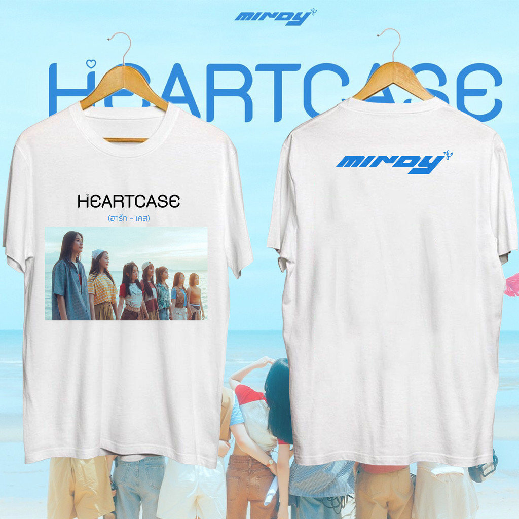 ✨พร้อมส่ง✨ NEW เสื้อยืด MINDY (มินดี้) Heartcase เสื้อยืดเกิร์ลกรุ๊ปซิงเกิ้ล cotton T-SHIRT ผ้าฝ้ายน