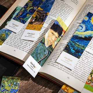 30 ชิ้น Boxed Vintage ภาพวาดสีน้ํามัน Impression Series ที่คั่นหนังสือ Scholol นักเรียนหน้าหนังสือผู้ถือ Aesthetic Bookmarks