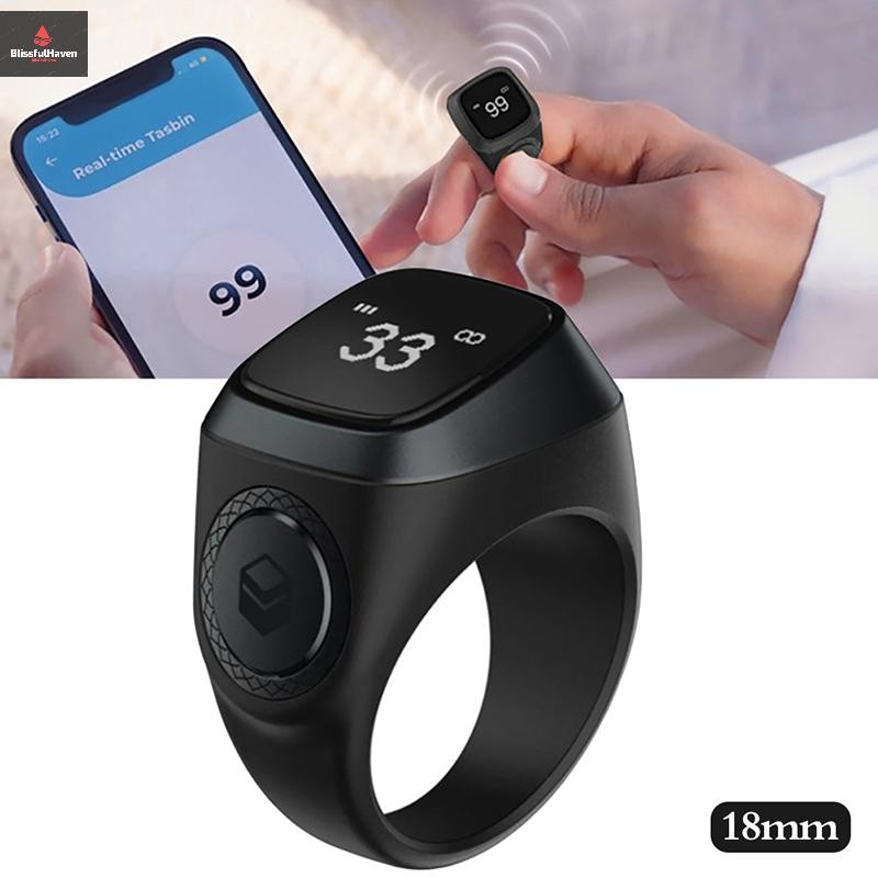 Cod Smart bih Tally Counter Ring สําหรับมุสลิม Zikr Digital beeh 5 เวลาอธิษฐานใหม่