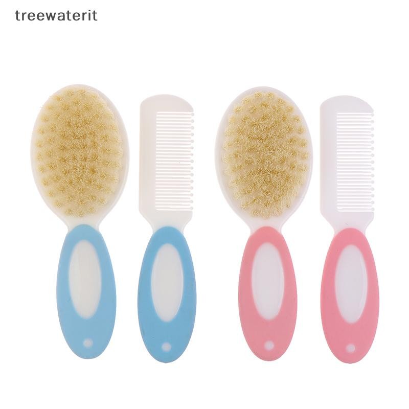 Tr 2 ชิ้น/เซ็ตแบบพกพานุ่มทารกแรกเกิดแปรงผมเด็กทารกหวีเด็ก Hairbrush TH