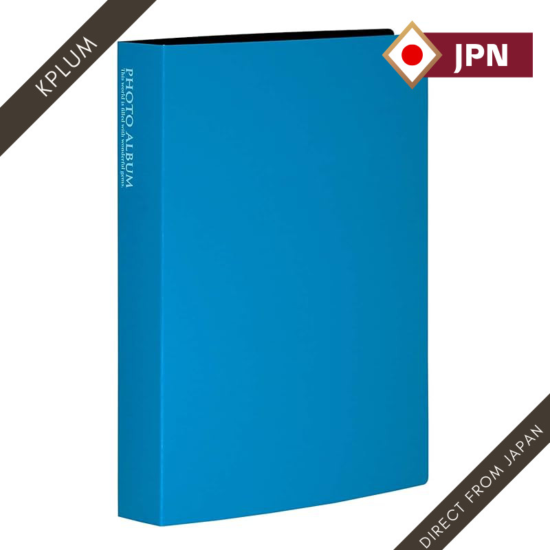 Sekisei Album Pocket Photo Album L Size, Holds 160 Photos, L 151-200, Blue KP-160