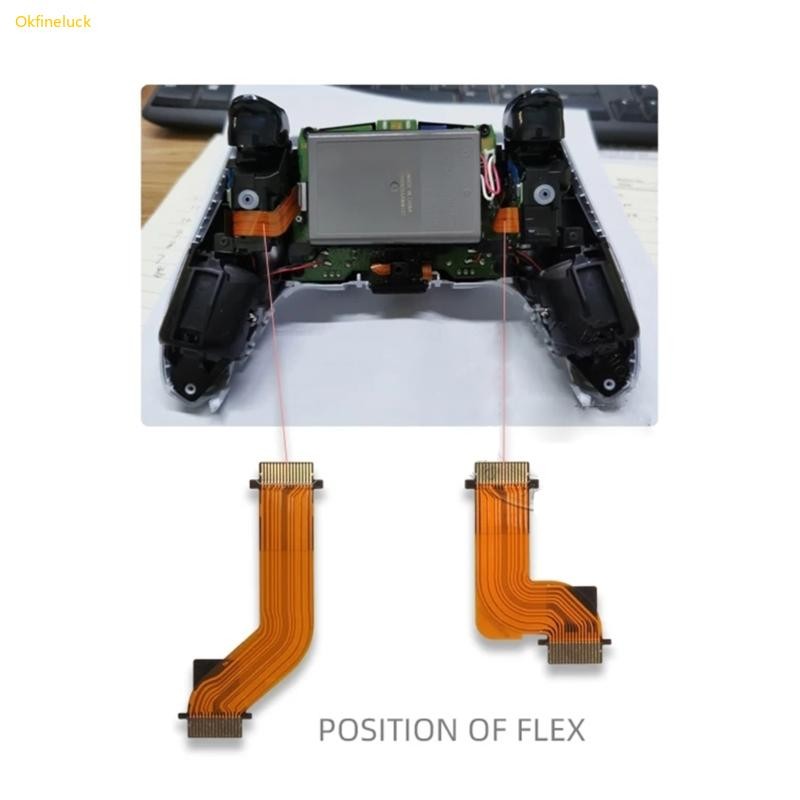 Okfi Flex Cable สําหรับ PS5 Controller Connect สําหรับสายริบบิ้นมอเตอร์เกมแพด