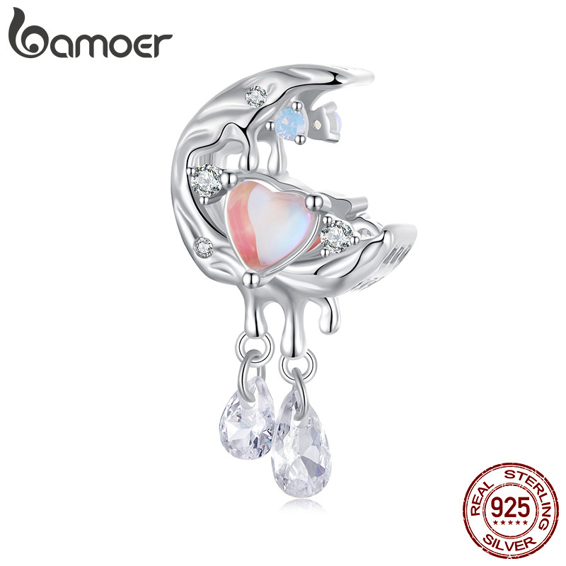 Bamoer 925 Sterling Sliver Charm Moonlight Pendant Accessories Series สําหรับสร้อยข้อมือ