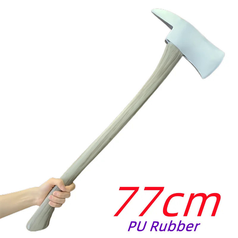 Rubber AXE Scare Props Tool Axe Cosplay Tomahawk Weapon Chaos Rune Blade Axe Safety PU Rubber Weapon