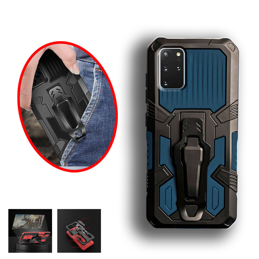 Samsung Galaxy S20+ 5G Plus SM-G986B F G985F DS Heavy Duty Military Grade Buckle Hard Protection Shock Proof Grip ทนทาน Dual Layer เคสโทรศัพท์ฝาหลัง