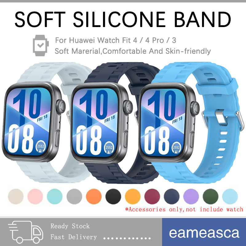 สายรัดซิลิโคนสำหรับนาฬิกา for Huawei Watch Fit 4 / Fit 4 Pro อุปกรณ์เสริมสร้อยข้อมือสำหรับ for Smartwatch Huawei Fit 3