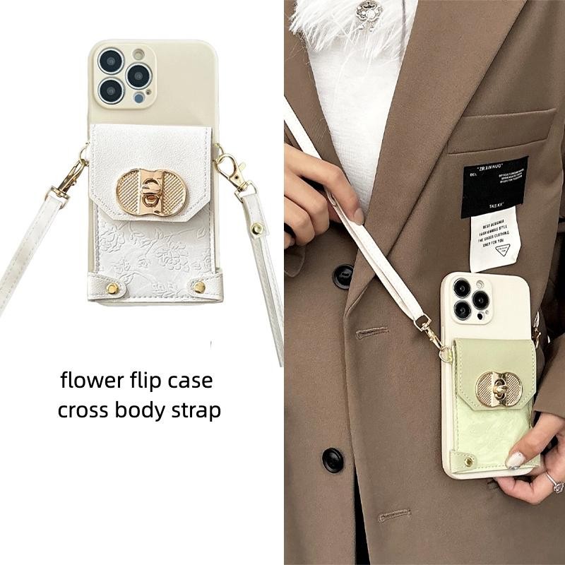 สําหรับOppo Reno 12 Pro 5G 12f 12 A60 A98 5Gดอกไม้หรูหราช่องใส่การ์ดเคสโทรศัพท์