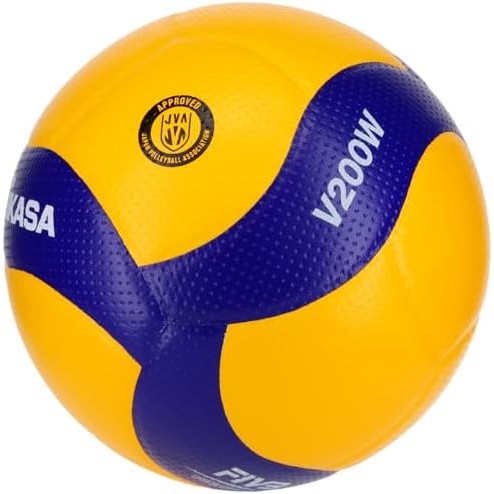 Mikasa Volleyball No. 5 International Ball Certified Ball General, University, High School Yellow/Bl