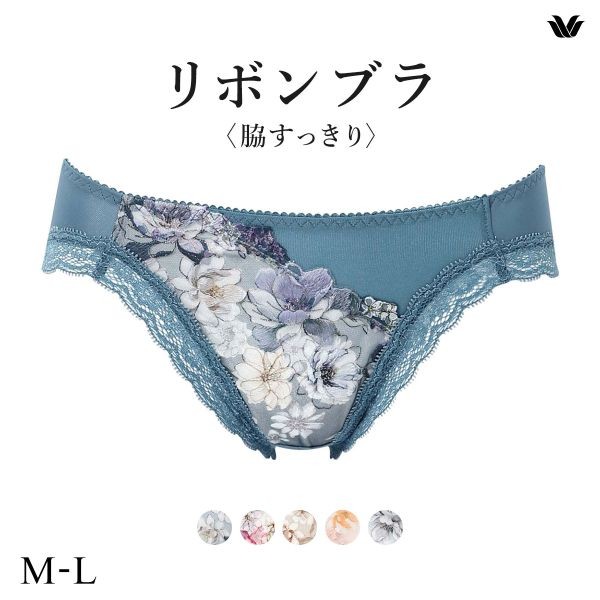 Wacoal Ribbon Bra side-slimming series panties BXB443 PXB143 (Sizes M-L)(40PXB143ML)(Direct from Japan)1