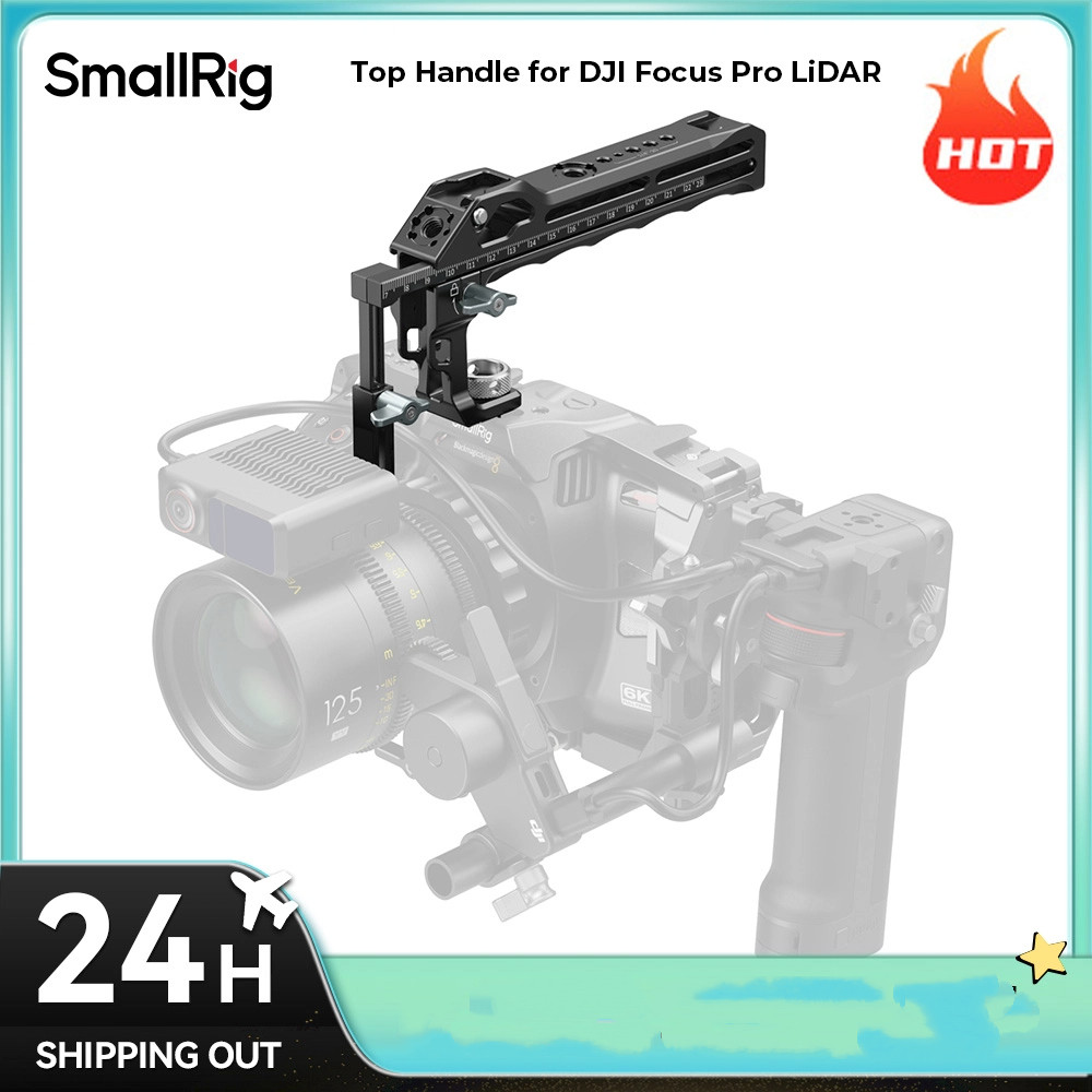 SmallRig Top Handle สําหรับ DJI Focus Pro LiDAR พร้อมโมดูล Telescoping แบบบูรณาการวัด Scale สําหรับเ