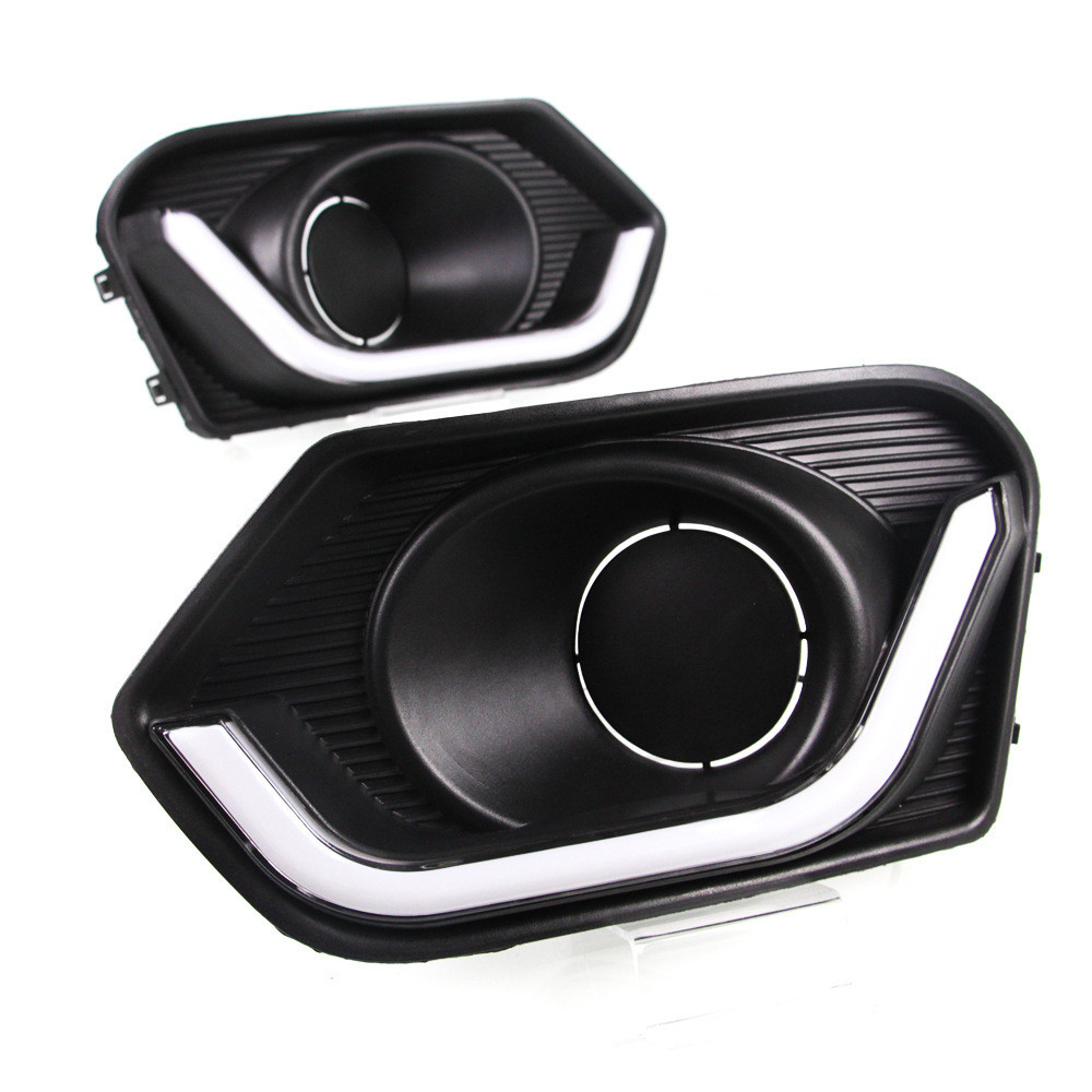 (250704)สำหรับ Suzuki DZIRE 2017 - 2018 ไฟ DRL LED พร้อมไฟสีเหลือง