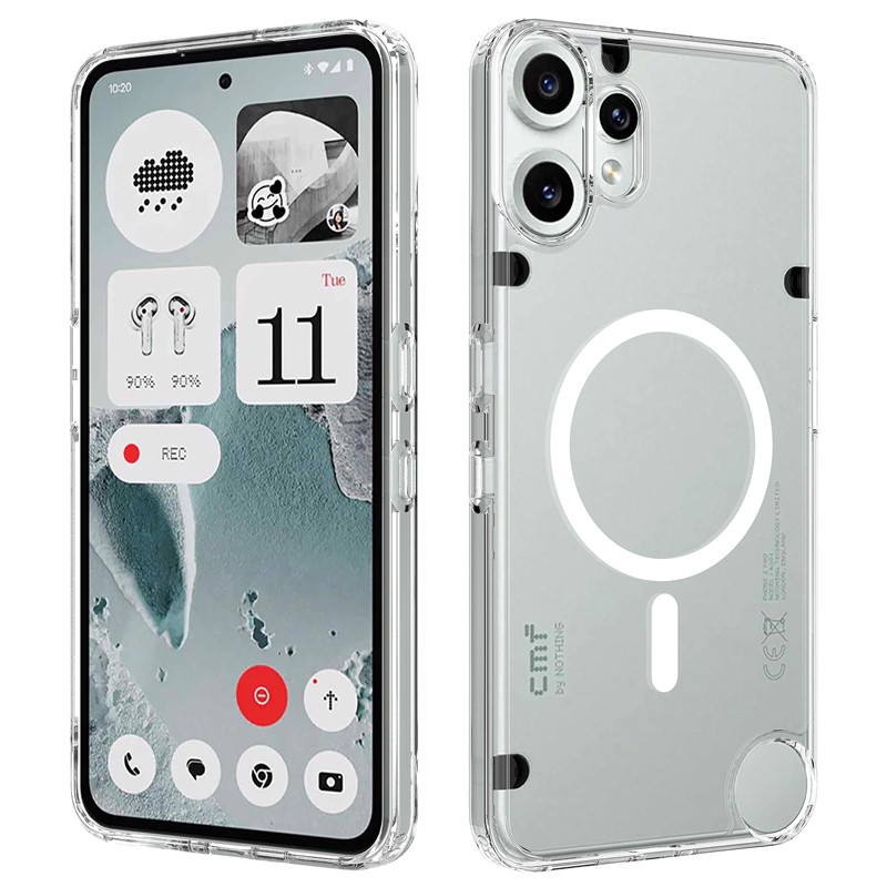 สําหรับ Nothing CMF โทรศัพท์ 2 Pro กรณี ELVEV Anti-drop TPU Hard PC โปร่งใสดูดฝาครอบโทรศัพท์