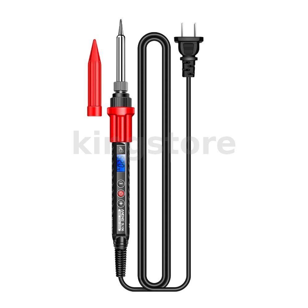 ANENG SL106 หัวแร้งไฟฟ้า 60W ปรับอุณหภูมิได้ 180℃-520℃ แกนทําความร้อนเซรามิกจอแสดงผลดิจิตอล 110V/220