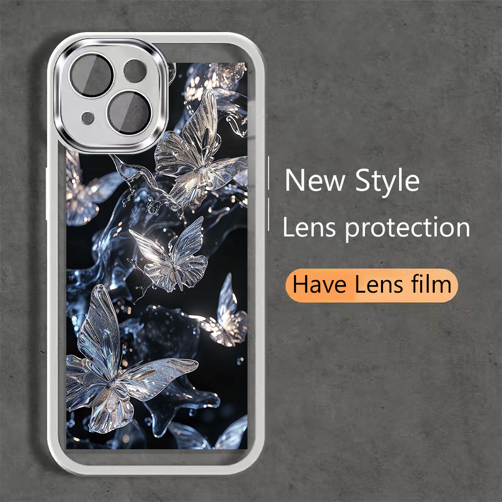 หลาย Butterflaies สําหรับ OPPO A3pro A3X A5X A5 2025 A5pro A3 ปลอก Ultra Thin Clear Soft เคสโทรศัพท์