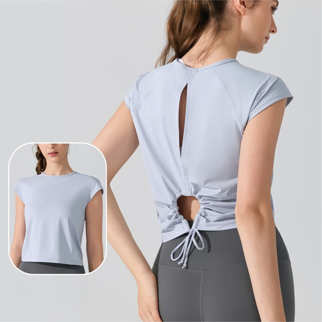 L.CIRCLE Yoga Sport Top เสื้อกล้ามดีไซน์เปิด ราคา ถูกที่สุด ดีลบีเคเค แกลเลอรีภาพที่ 3