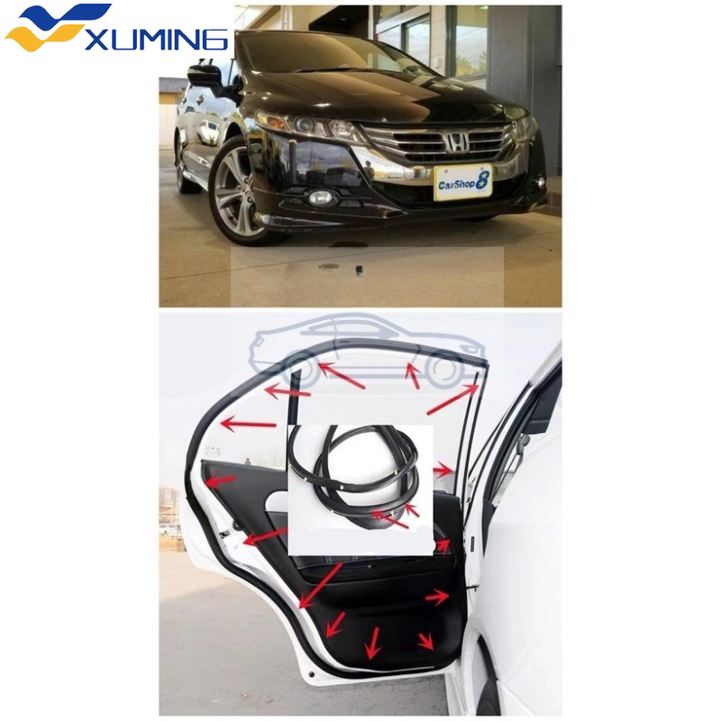 XM ประตูด้านนอกยาง Weatherstrip สําหรับ Odyssey RB3 2009 2010 2011 2012 2013 2014