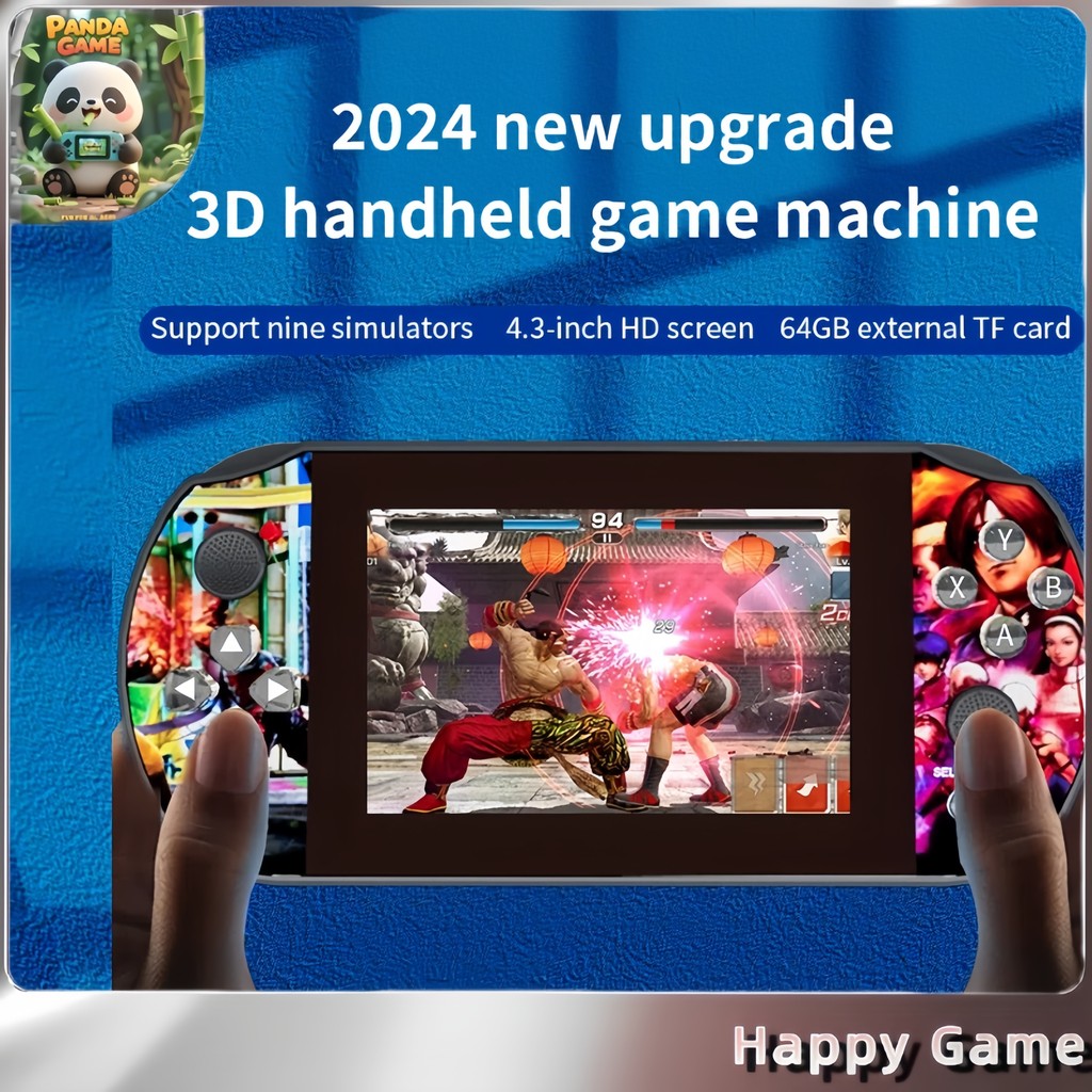 🔥Q3 เกมคอนโซล พกพา เกมกด เครื่องเล่นเกม PS1 ขนาดใหญ่ Game Player Retro Handheld Game Console