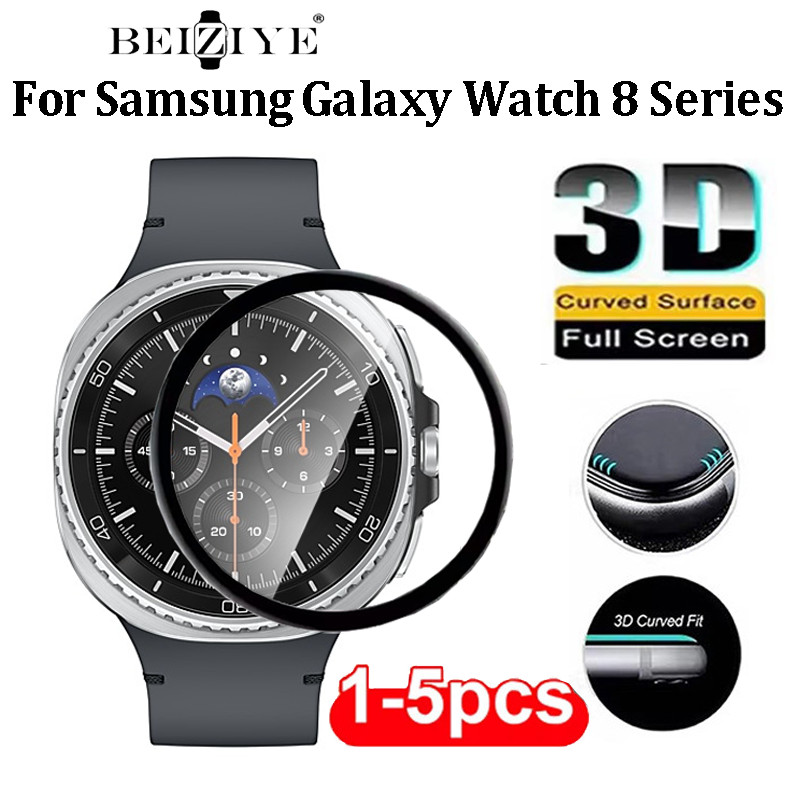 ฟิล์มโค้งนุ่มสําหรับ Samsung Galaxy Watch 8 Classic HD Anti Scratch ฟิล์มป้องกันสําหรับ Samsung Galaxy Watch 8 40 มม.44 มม.ฝาครอบ