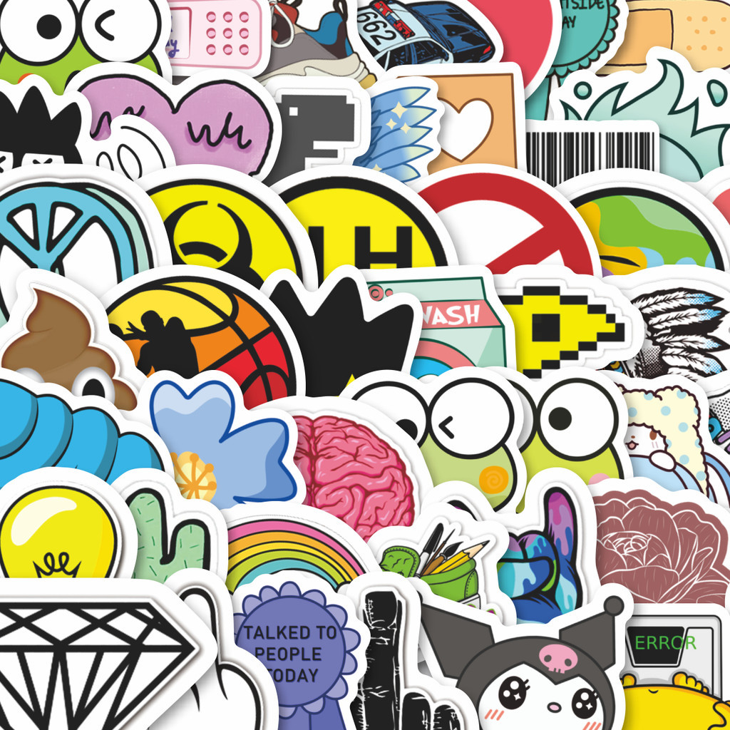 Noob Pack ตัดแพ็คสติกเกอร์สติกเกอร์สุ่ม V2 สติกเกอร์เนื้อหา 100 ชิ้นน่ารัก Cool Aesthetic Series สํา