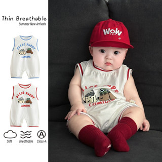 ฤดูร้อนใหม่เสื้อผ้าเด็กชายหญิงบอดี้สูทแขนกุด0-28เดือนผ้าฝ้าย…