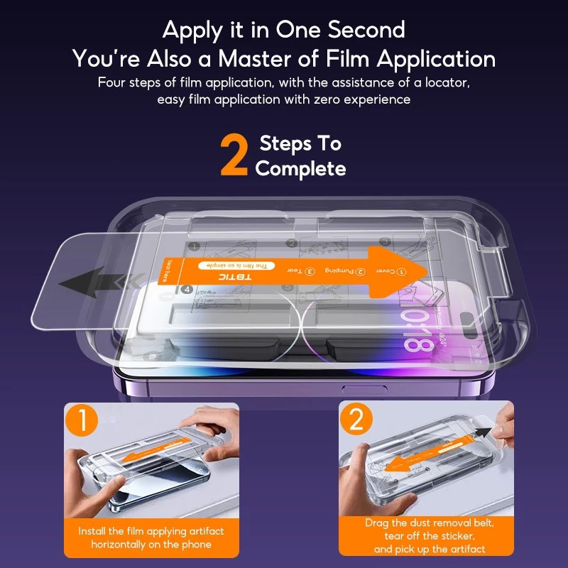 ติดตั้งง่ายกระจกนิรภัยสําหรับXiaomi Redmiหมายเหตุ14 14C 13 13C 12 12s 12C 11 11s 10 10s 10C 9 8 7 Pr