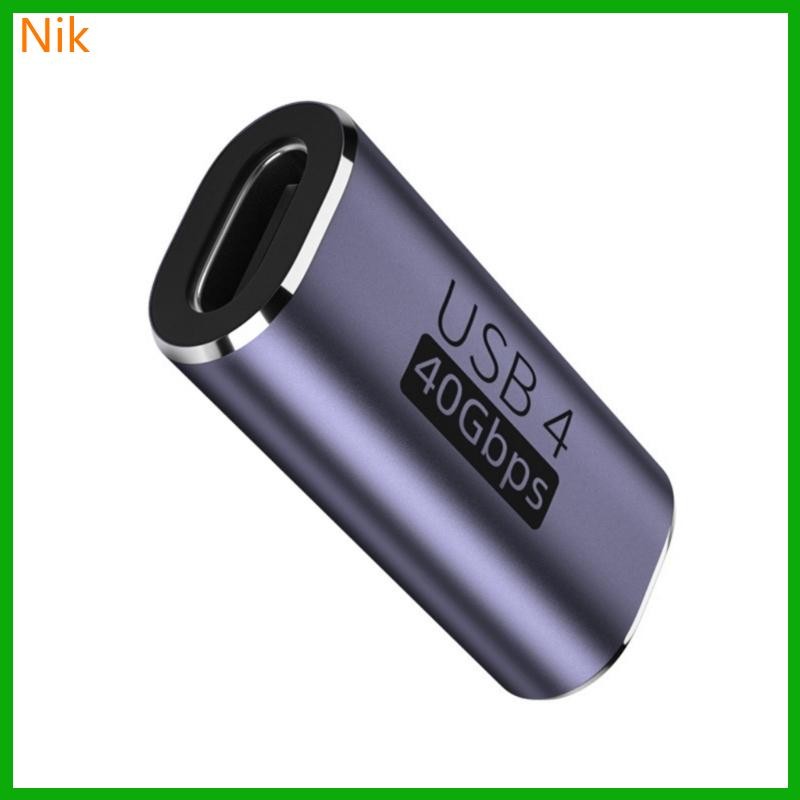 บ.ลค.ศ.ม. USB4 0 Female to Female USB C Adapter 40Gbps Data Transfer 8K 120HZ สําหรับโทรศัพท์ he