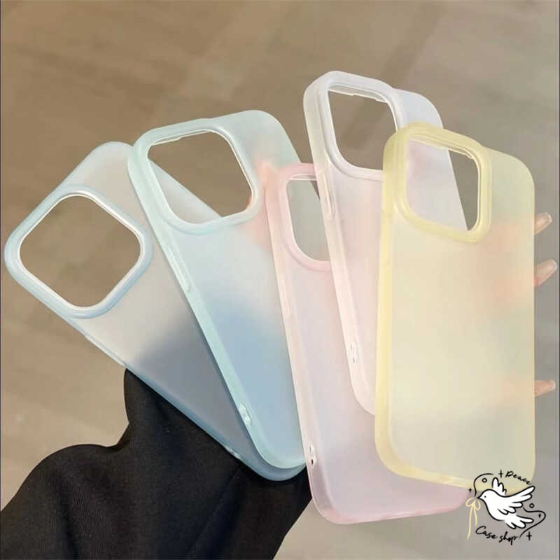 COD-ในไทย💥เคสผิวด้านไอโฟน11 กันรอยนิ้วมือ เคส for iPhone 11 12 13 16 14 15 pro max xs xr 7P 8P เคสเกาหลี ใช้กับเคสไอโฟน