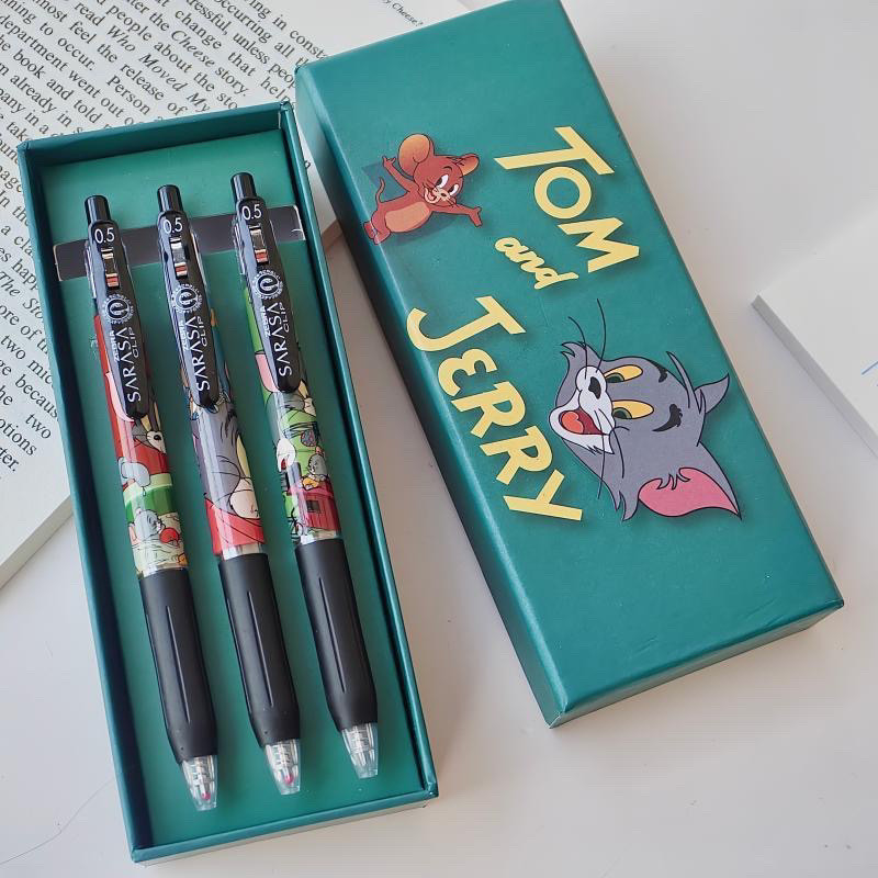 New Product#New Product ZEBRA Horse JJ15Tom and Jerry Tom Cat DIY Retractable Exam Gel Pen Retractab