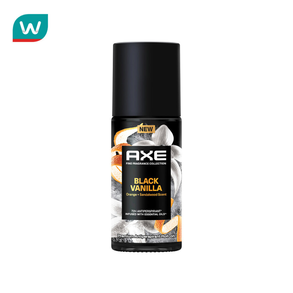 Axe แอ๊กซ์ โรลออน แบล็ค วานิลลา พรีเมี่ยม แอนติเพอสไปแรนท์ 45 มล.