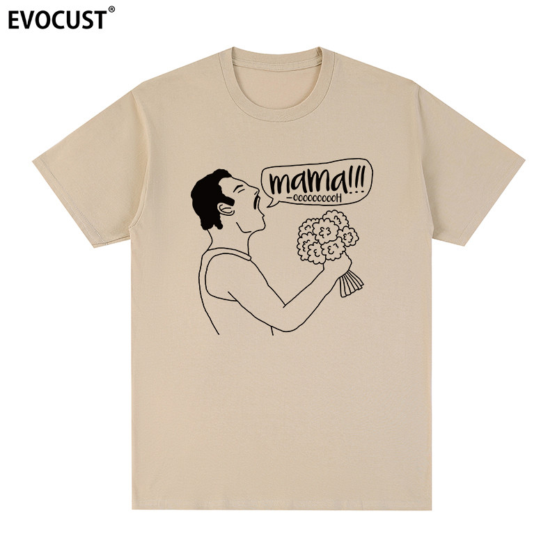 เสื้อยืดแขนสั้นสไตล์โบฮีเมียน คลาสสิก-retro แบบFunny Spoof Bohemian Rhapsody