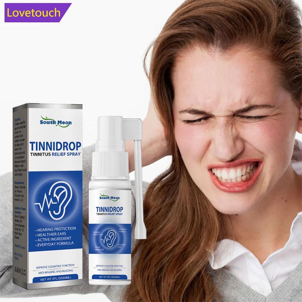 LOVETOUCH Tinitus Relief สเปรย์บรรเทาการได้ยิน Loss Tinitus Earache หู Discomfort Earwax ทําความสะอา