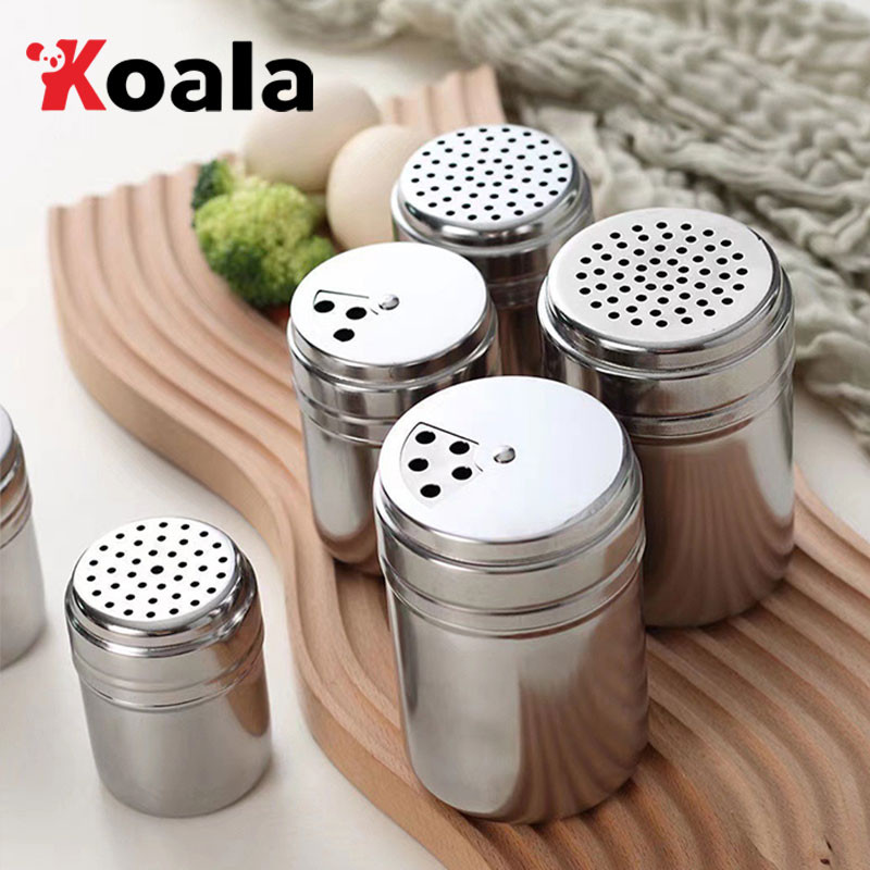 KOALA ขวดใส่เครื่องปรุงสแตนเลส กระปุกเครื่องปรุงแสตนเลส สำหรับ พริกไทย น้ำตาล เกลือ