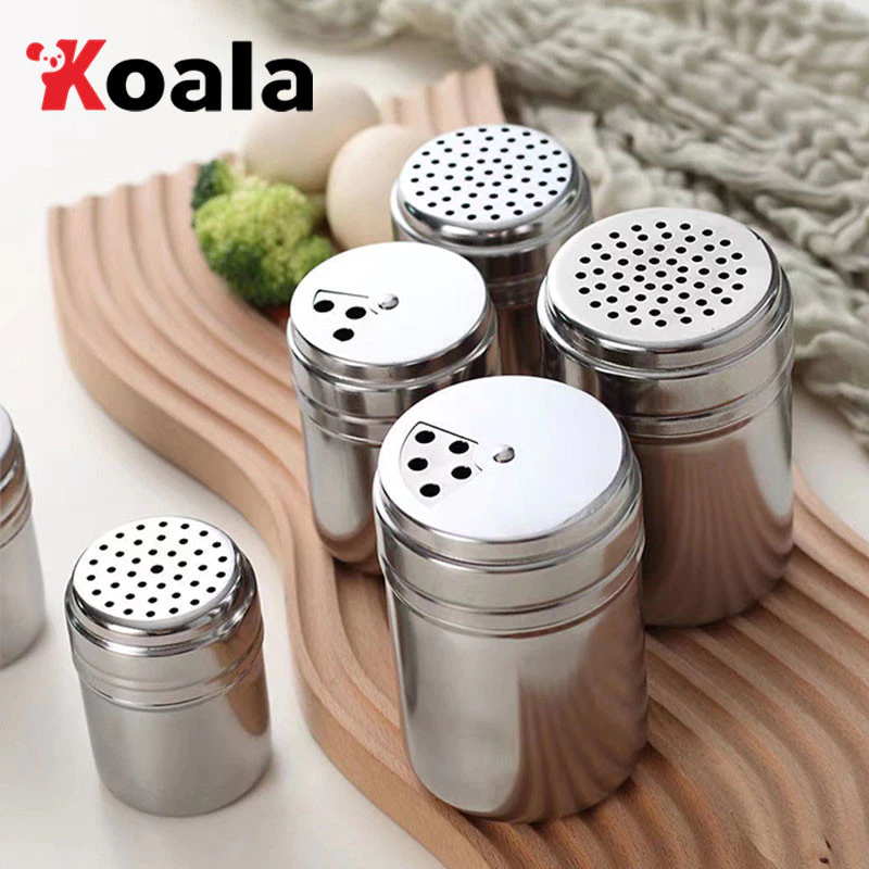 KOALA ขวดใส่เครื่องปรุงสแตนเลส กระปุกเครื่องปรุงแสตนเลส สำหรับ พริกไทย น้ำตาล เกลือ