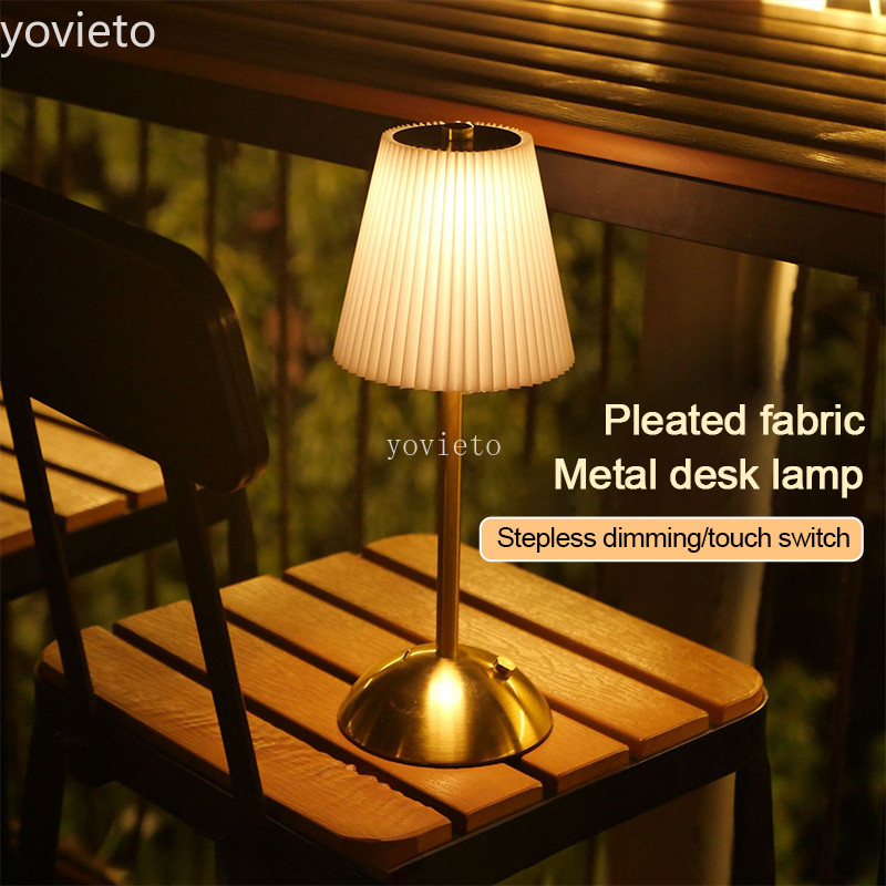โคมไฟตั้งโต๊ะจีบขนาดเล็กโคมไฟตั้งโต๊ะไร้สายสําหรับห้องนอนห้องนั่งเล่นบ้านบาร์สํานักงานตกแต่ง แสงสว่าง