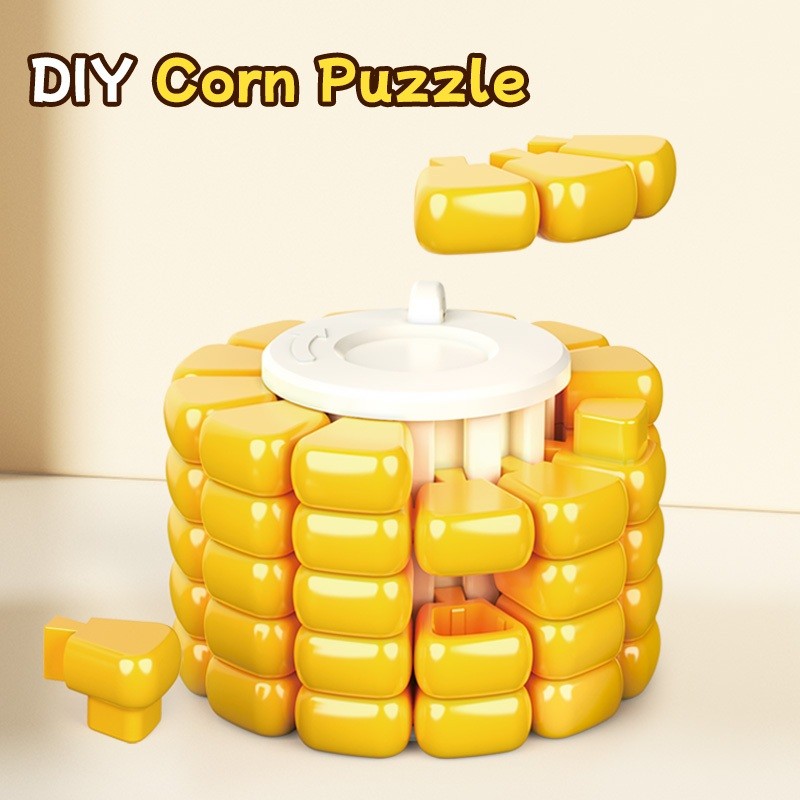 บล็อคตัวต่อ ข้าวโพด DIY CORN ตัวต่อ มีไฟในตัว พร้อมตัวห้อย พวงกุญแจ สำหรับประดับสิ่งของต่างๆ หรือตกแต่ง