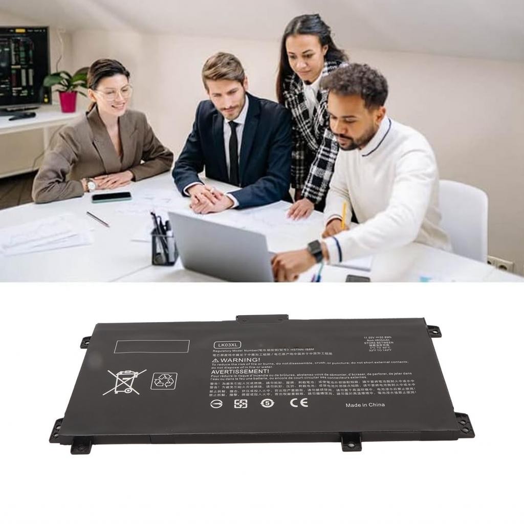 เปลี่ยนแบตเตอรี่แล็ปท็อปลิเธียมไอออนการใช้พลังงานต่ํา 55.8Wh 4835mAh LK03XL L09281-5855 สําหรับ 15 M