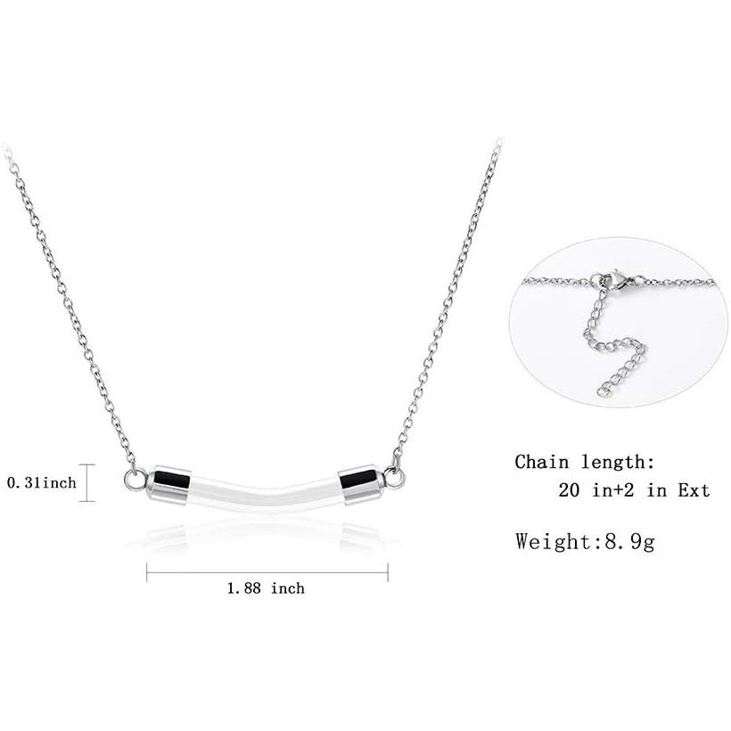 ชีวิตคงที่ เครื่องประดับศพหลอดแก้วใสจี้อนุสรณ์โกศสร้อยคอสําหรับขี้เถ้างานศพที่ระลึกสําหรับมนุษย์/สัต