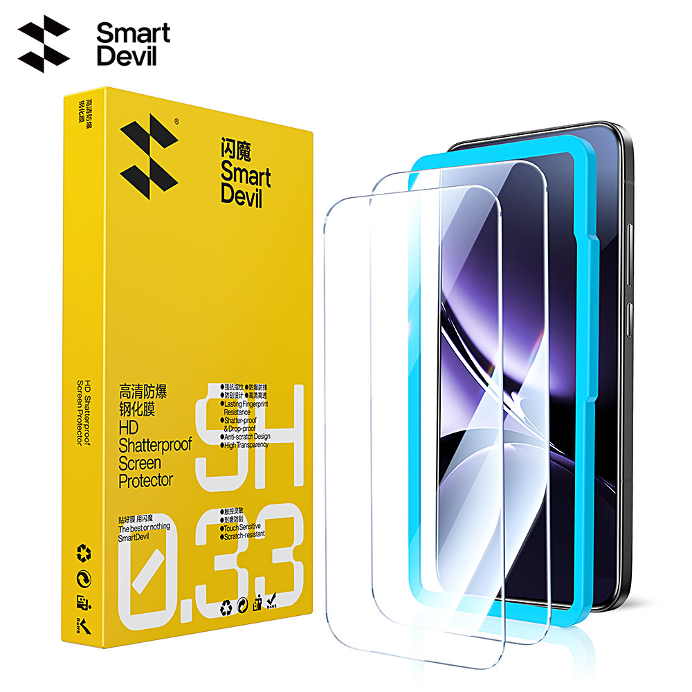 SmartDevil กระจกนิรภัยสําหรับ Redmi Turbo4Pro HD Ultra เต็มหน้าจอใหม่ป้องกันไม่มีรูครอบคลุมป้องกันการระเบิด