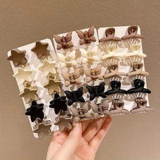 กิ๊บติดผมสีสันสดใสขนาดเล็ก 10 ชิ้น - เครื่องประดับผมสำหรับเด็กผู้หญิง