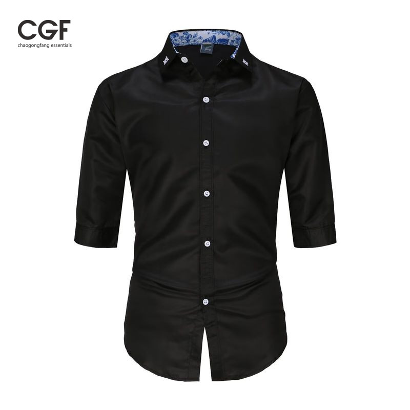 เสื้อเชิ้ตผู้ชายฤดูร้อนธุรกิจลําลองสลิมฟิตเสื้อเชิ้ตผ้ายืด