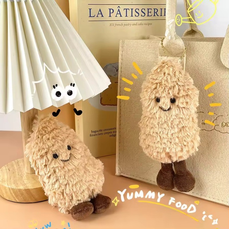 13 ซม.Jellycat ตุ๊กตาถั่วลิสงขนาดเล็กพวงกุญแจของเล่นน่ารักเพนกวินจี้เครื่องประดับของขวัญวันเกิดเด็ก