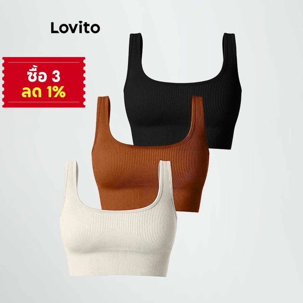 Lovito สปอร์ตบรา ลายสปอร์ต LNE51448 thumbnail 3