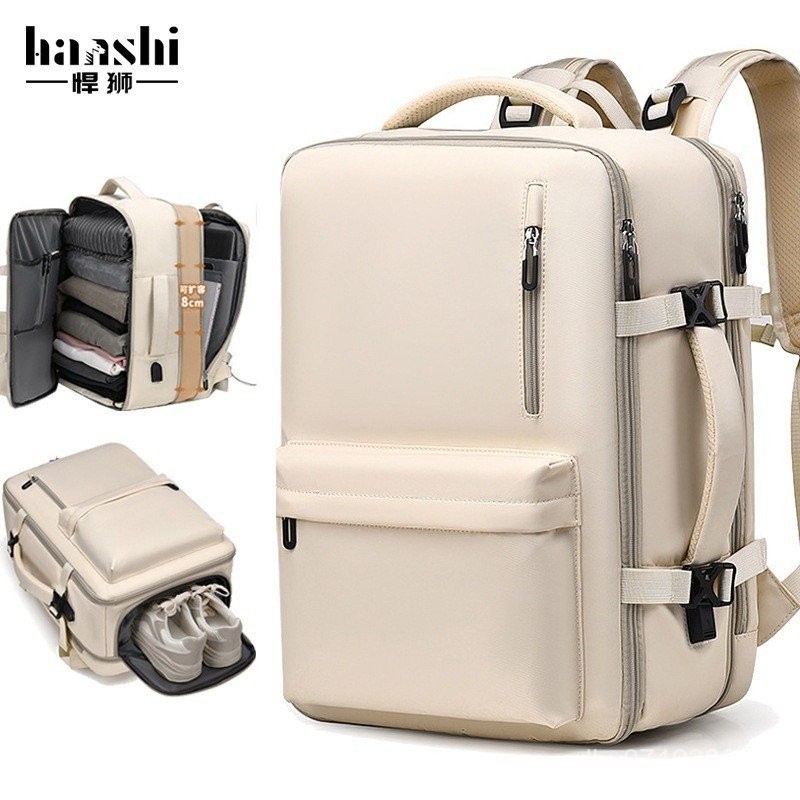 High-End Cross-Borderอินเทรนด์น้ําหนักเบากระเป๋าคอมพิวเตอร์กระเป๋าเป้สะพายหลังกันน้ําผู้ชายผู้หญิงขน