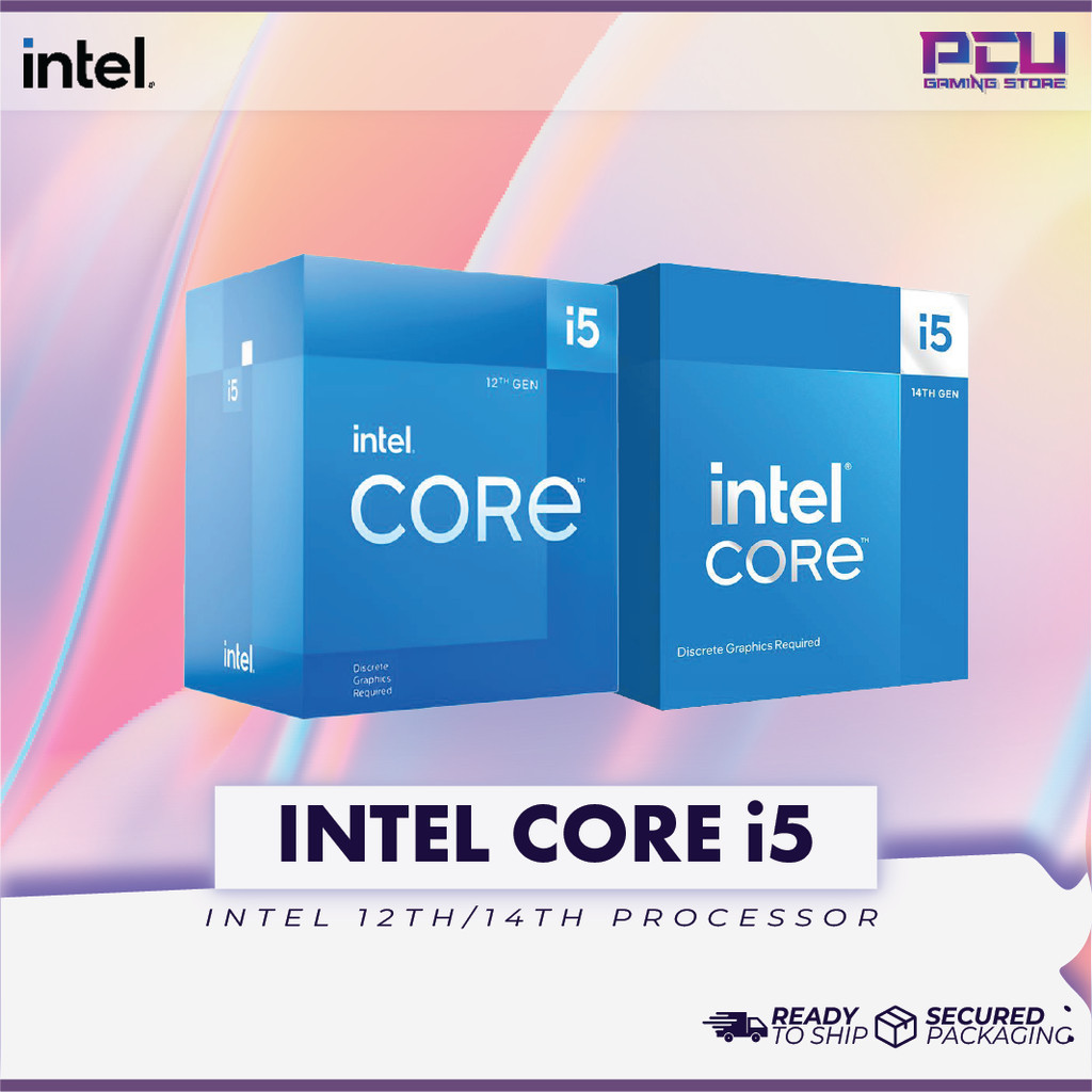 PCU GAMING STORE INTEL CORE I5 12400F 12600KF 14400F 14600KF / LGA1700 PROCESSOR / รับประกัน 3 ปี