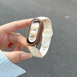 ซิลิโคนเคสนิ่ม for Smartwatch Xiaomi Mi Band 10 9 8 /NFC กีฬายางป้องกันหน้าจอฝาครอบกันชนรูอุปกรณ์เสริม