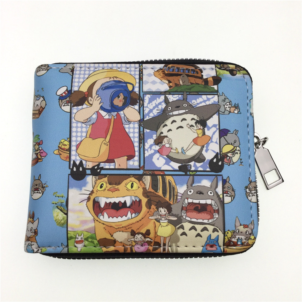ZKUUU Wallet Cartoon Wallet My Neighbor Totoro Super Mario Wallet Student Wallet
