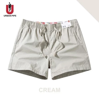 URBAN PIPE กางเกงขาสั้นผู้ชาย Size 28-40 สั้นเหนือเข่า เอวยางยืด ผ้ายืด Cotton Shorts 20255