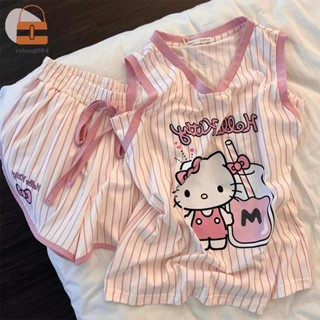 ชุดนอนลายการ์ตูนน่ารัก ผ้าฝ้ายนุ่มสบาย สำหรับผู้หญิง