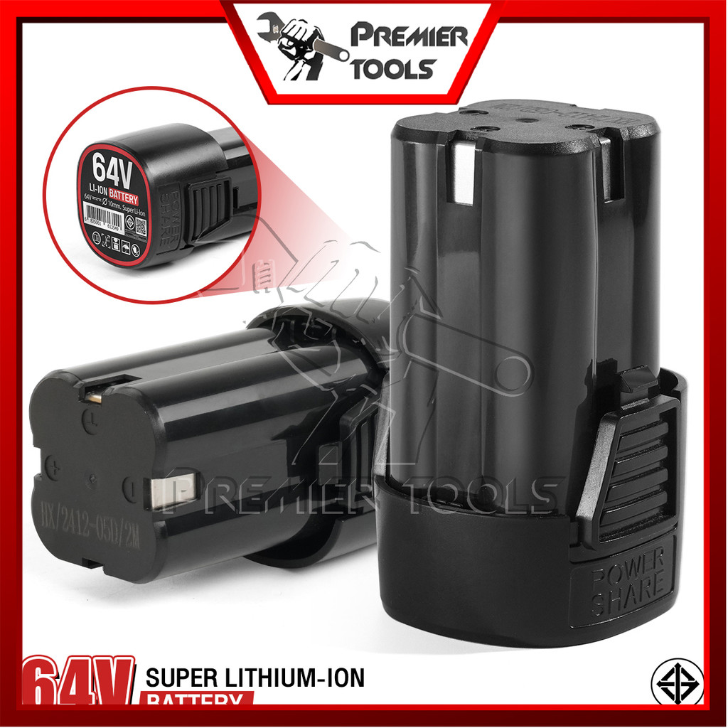 TOMA JAPAN แบตเตอรี่ลิเธียมไอออน 64V Lithium-ion Battery สำหรับสว่านไร้สาย 2ระบบ มอเตอร์บัสเลส รุ่น 